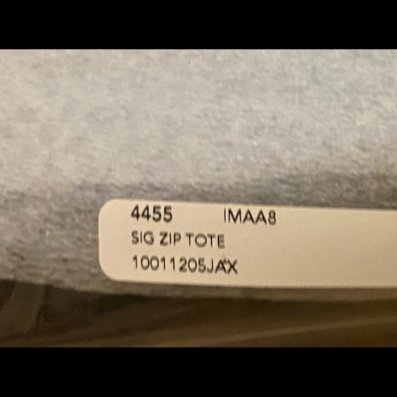 Coach Zip Top Tote in Black Brown Signature Canvas NWT - Picture 8 of 9